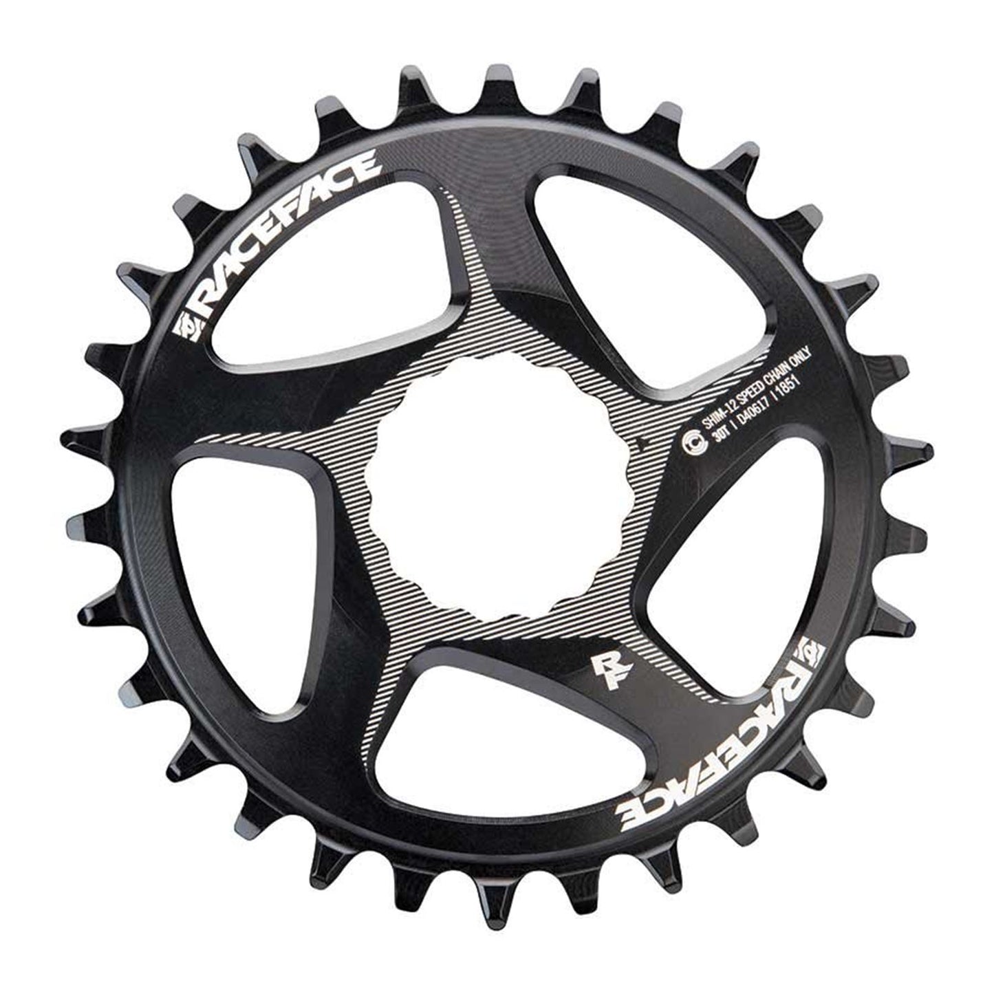 Race Face Cinch Chainring Teeth: 30 - Aluminum - Black [MPN: RNWDM30TSHI12BLK]_1117557