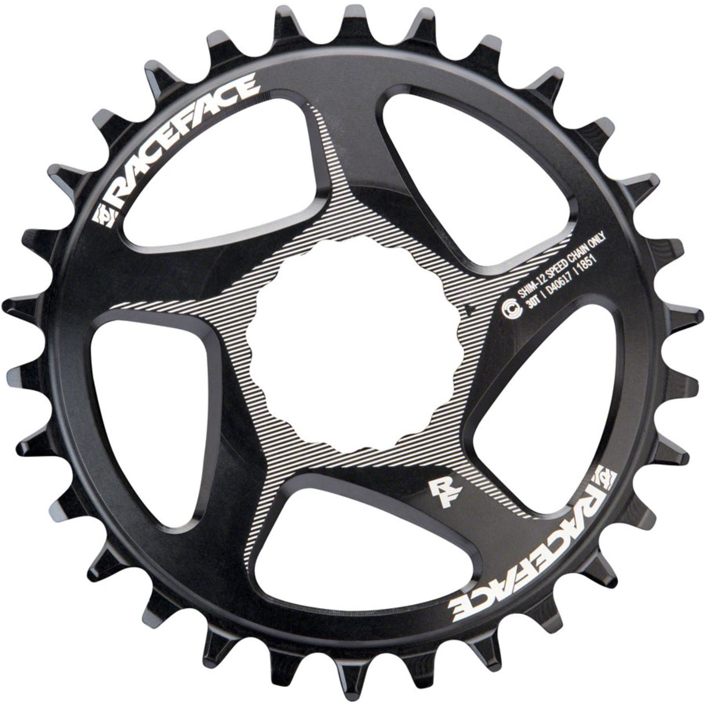 Race Face Cinch Chainring Teeth: 30 - Aluminum - Black [MPN: RNWDM30TSHI12BLK]_1254075