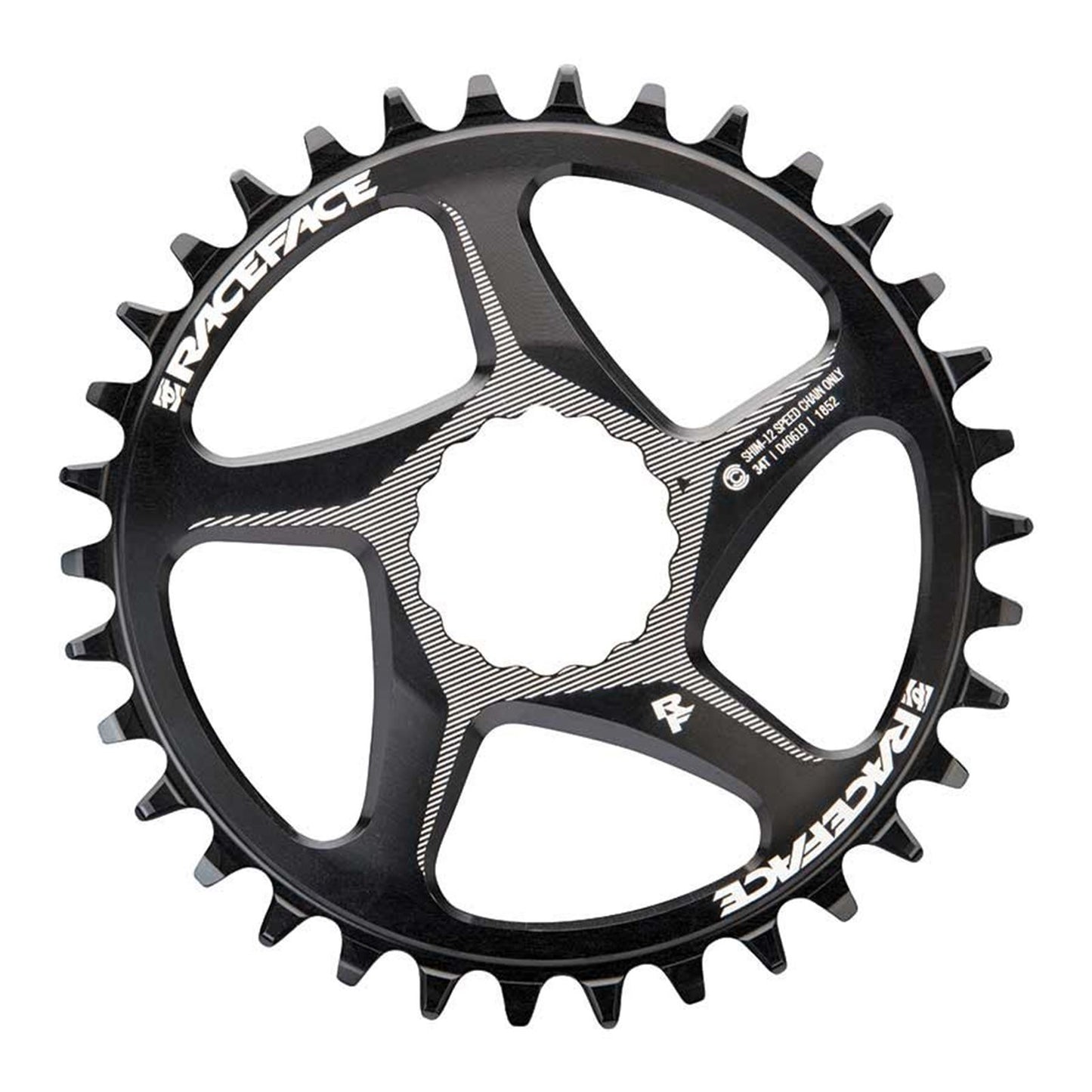 Race Face Cinch Chainring Teeth: 34 - Aluminum - Black [MPN: RNWDM34TSHI12BLK]_1117559