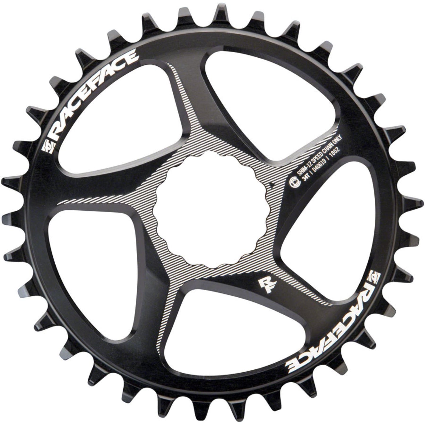 Race Face Cinch Chainring Teeth: 34 - Aluminum - Black [MPN: RNWDM34TSHI12BLK]_1254077