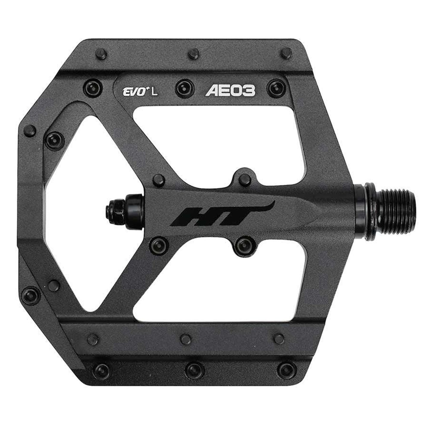 HT Components AE03 EVO+ Platform - Aluminum - 9/16'' Stealth Black - Pair [MPN: 102001AE03XX1J01D1X1]_1117762