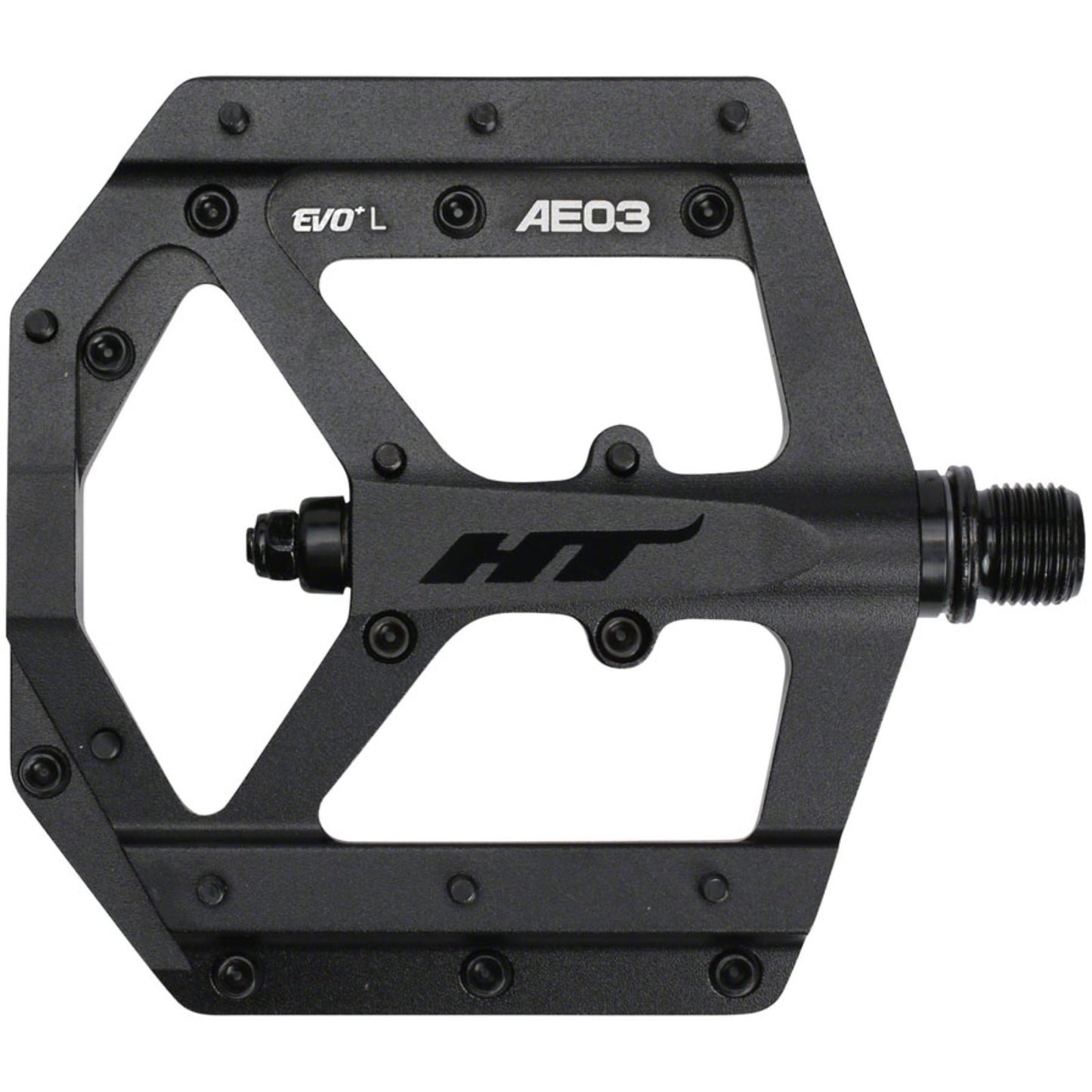 HT Components AE03 EVO+ Platform - Aluminum - 9/16'' Stealth Black - Pair [MPN: 102001AE03XX1J01D1X1]_1348326