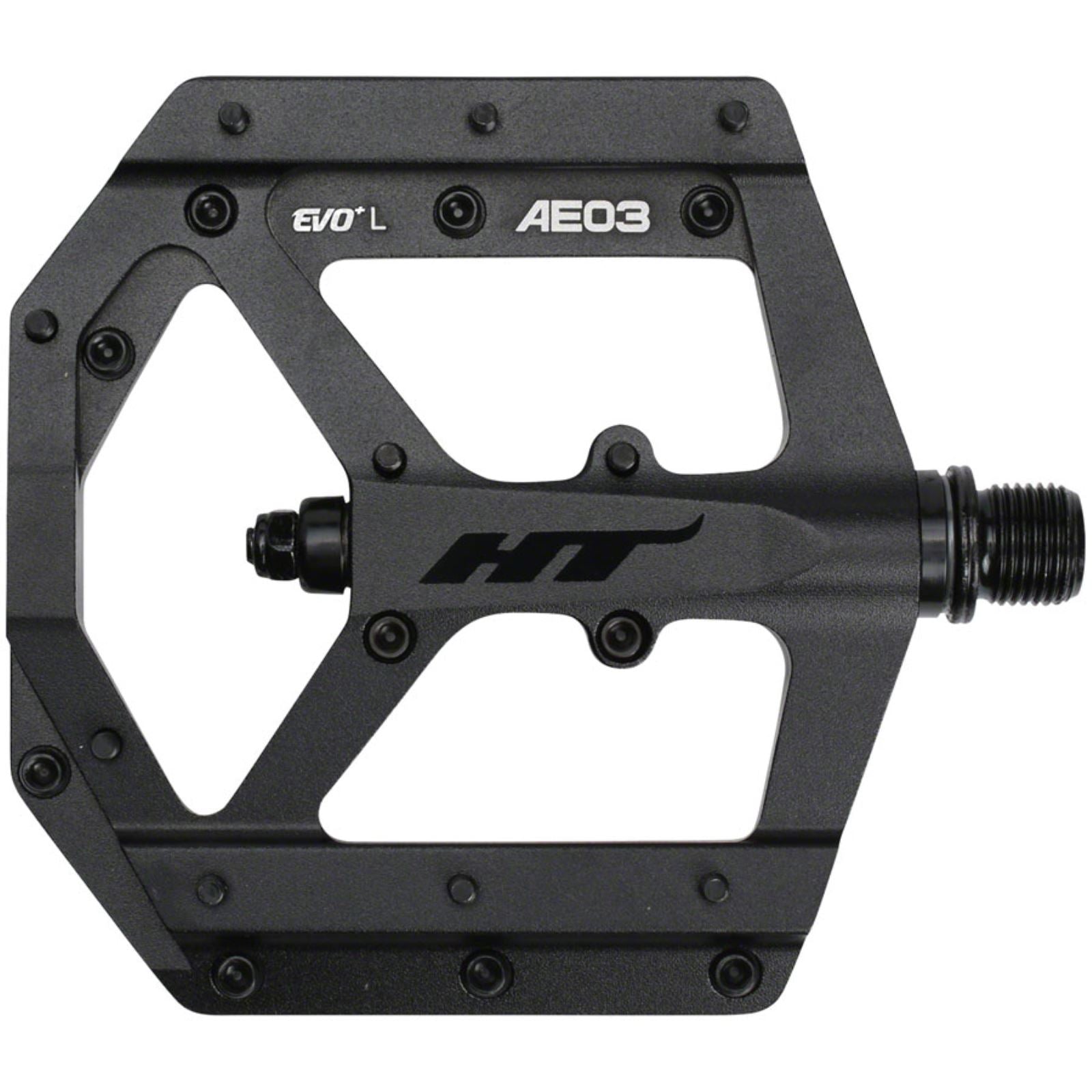 HT Components AE03 EVO+ Platform - Aluminum - 9/16'' Stealth Black - Pair [MPN: 102001AE03XX1J01D1X1]_1348326