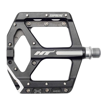 HT Components ANS10 Supreme Platform Pedals - Aluminum - Black - Pair [MPN: 102001ANS10X1J01G1X1]_1117770