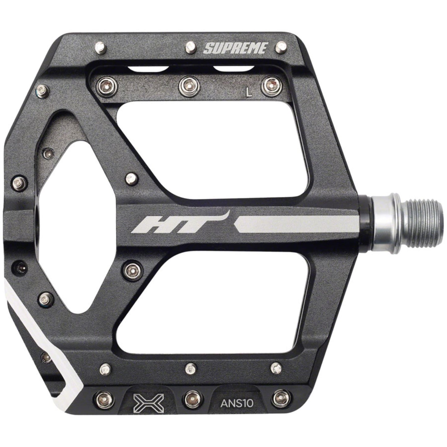 HT Components ANS10 Supreme Platform Pedals - Aluminum - Black - Pair [MPN: 102001ANS10X1J01G1X1]_1348023
