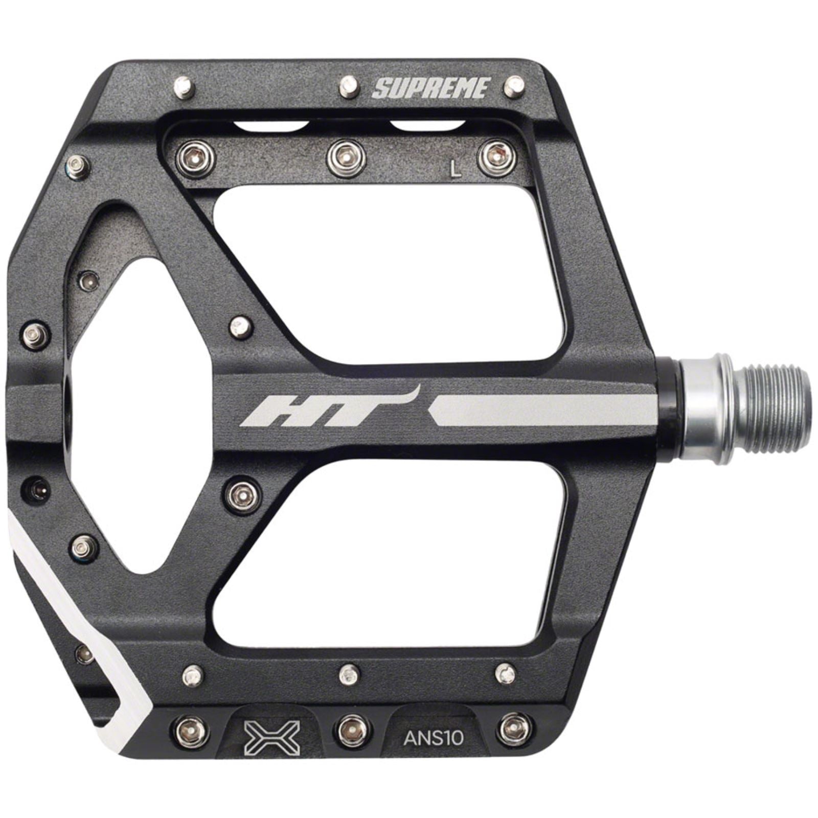 HT Components ANS10 Supreme Platform Pedals - Aluminum - Black - Pair [MPN: 102001ANS10X1J01G1X1]_1348023