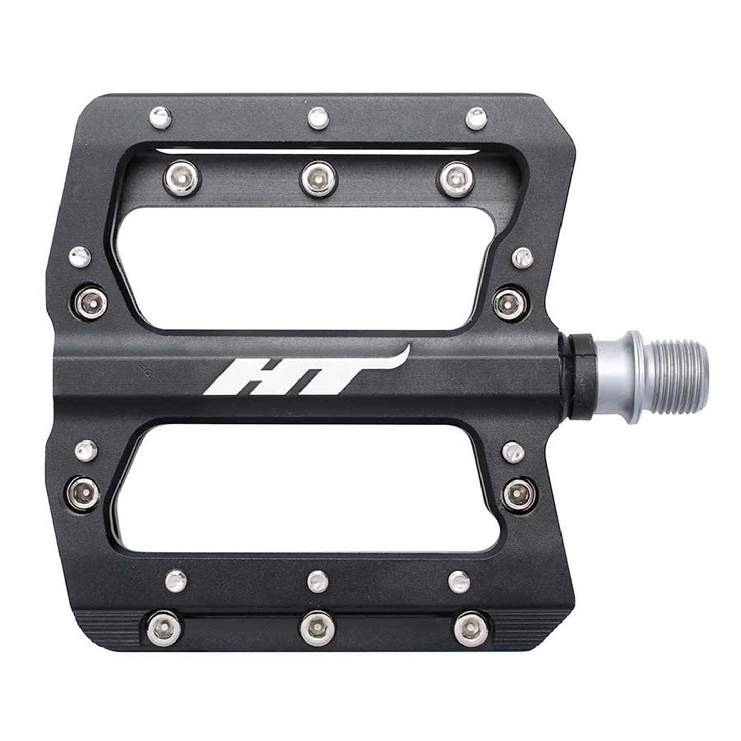 HT Components AN14A Nano Platform Bike Pedals - Aluminum - Black - Pair [MPN: 102001AN14AX1J01G1X0]_1117774