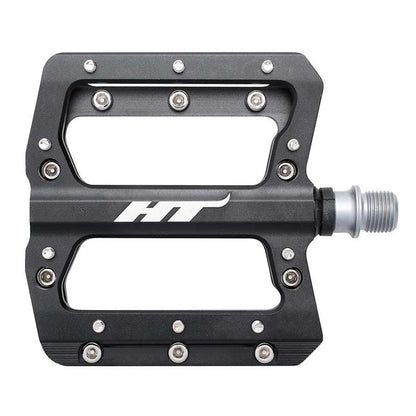 HT Components AN14A Nano Platform Bike Pedals - Aluminum - Black - Pair [MPN: 102001AN14AX1J01G1X0]_1117774