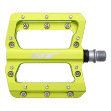 HT Components AN14A Nano Platform Bike Pedals - Aluminum - Green - Pair [MPN: 102001AN14AX1J24G1X0]_1117729