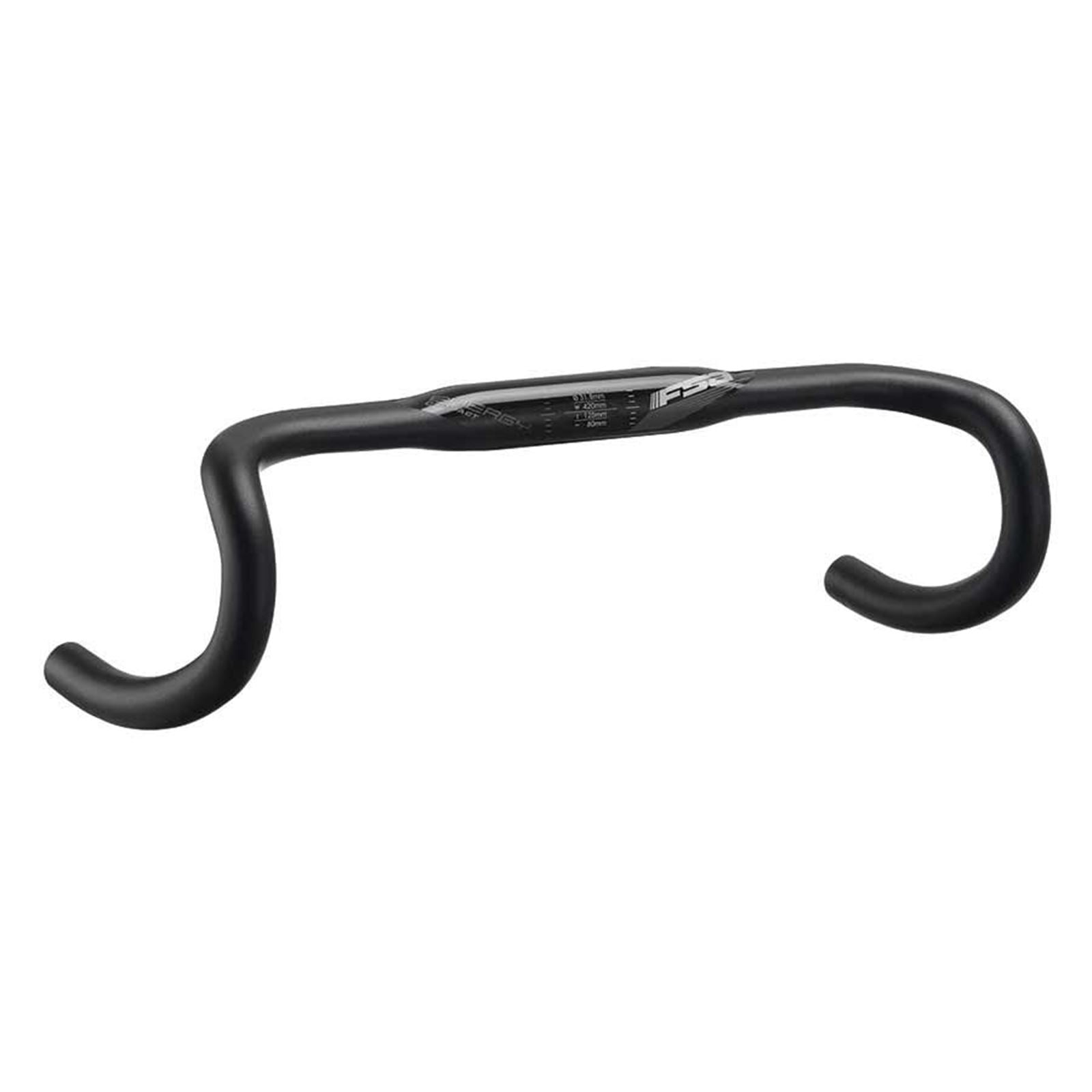 Full Speed Ahead Drop Handlebar: 31.8mm 440mm Drop: 125mm Reach: 80mm Black [MPN: 185-0018014090]_1117789