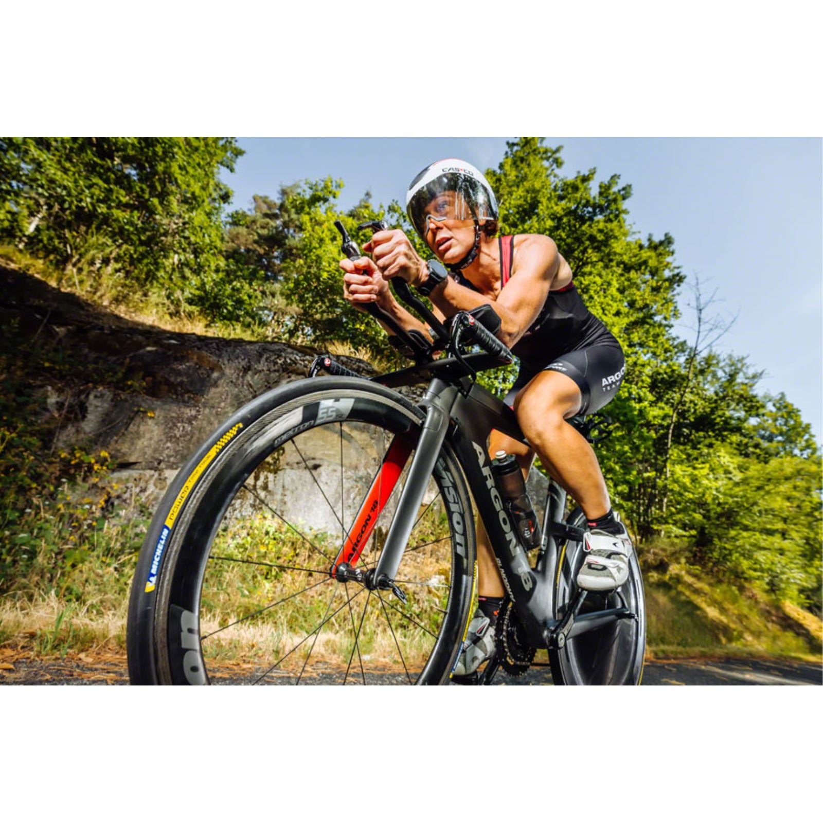 Michelin - Bicycle Power Time Trial Bike Tire 700x25C 3x180TPI - Black 49738_1273179