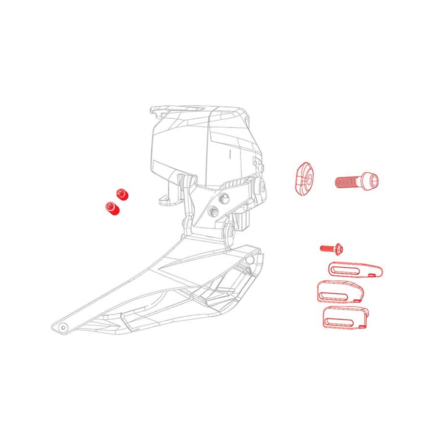 SRAM Force eTap AXS Front Derailleur Parts Kit [MPN: 11.7618.007.001]_1118873