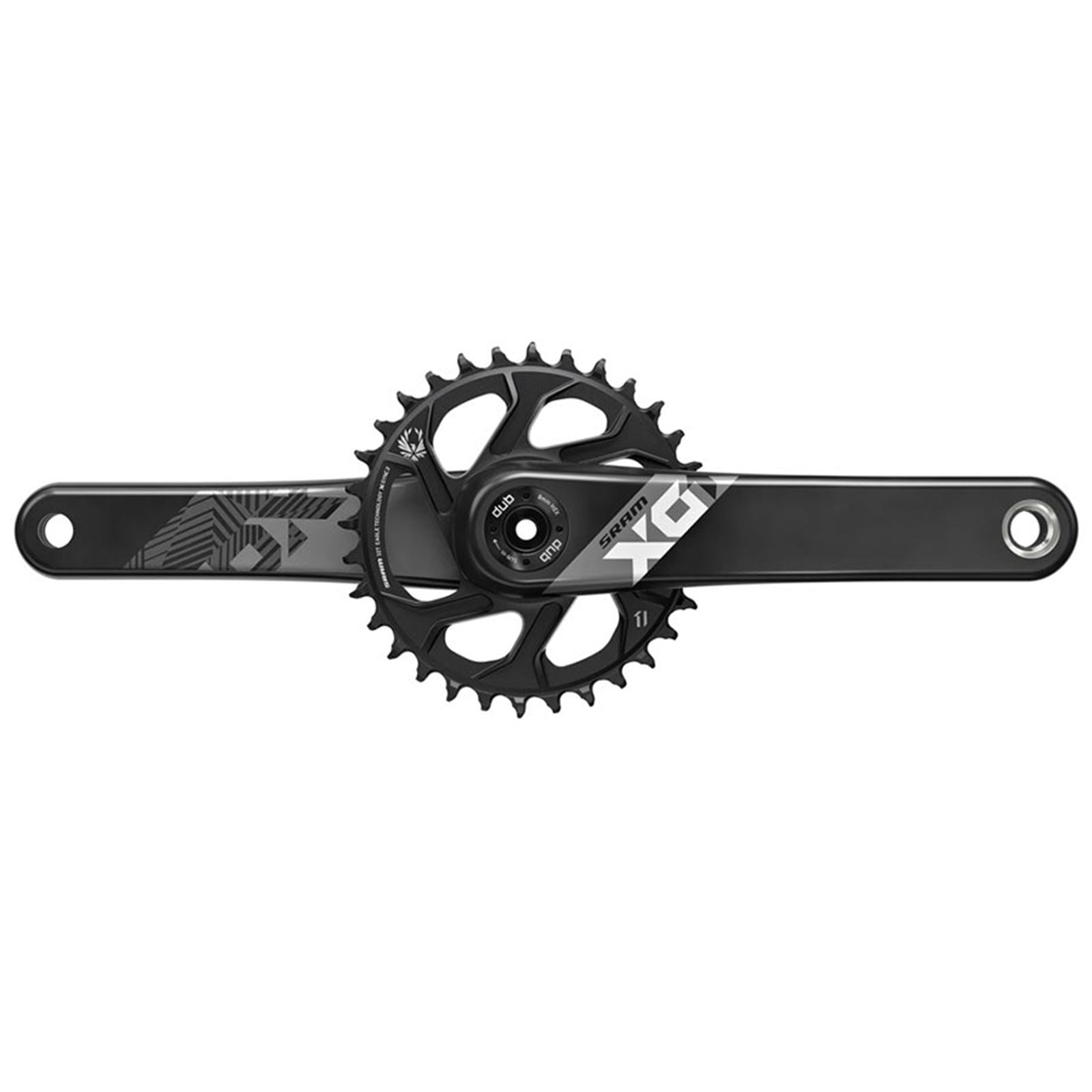 SRAM X01 Eagle DUB C3 Crankset 175mm - Black - Fat Bike [MPN: 00.6118.527.008]_1118981