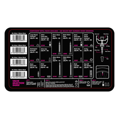 Muc-Off Workshop-Tubeless Valve Kit Box - Black/Silver [MPN: 20191]_1119038
