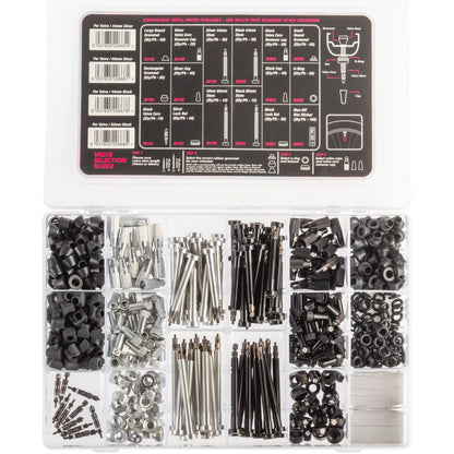 Muc-Off Workshop-Tubeless Valve Kit Box - Black/Silver [MPN: 20191]_1276214
