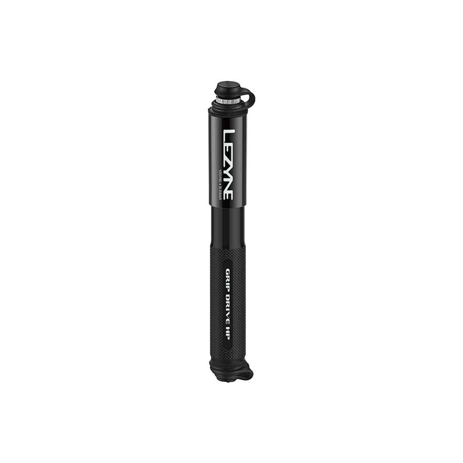 Lezyne Grip Drive HP Bike Pump 120PSI - Black, 185mm [MPN: 1-MP-GRIPHP-V1S04]_1119615