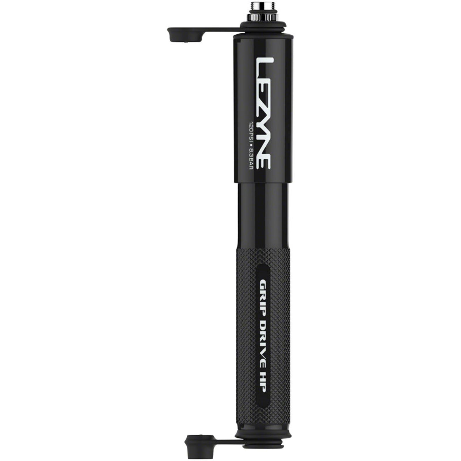 Lezyne Grip Drive HP Bike Pump 120PSI - Black, 185mm [MPN: 1-MP-GRIPHP-V1S04]_1277467