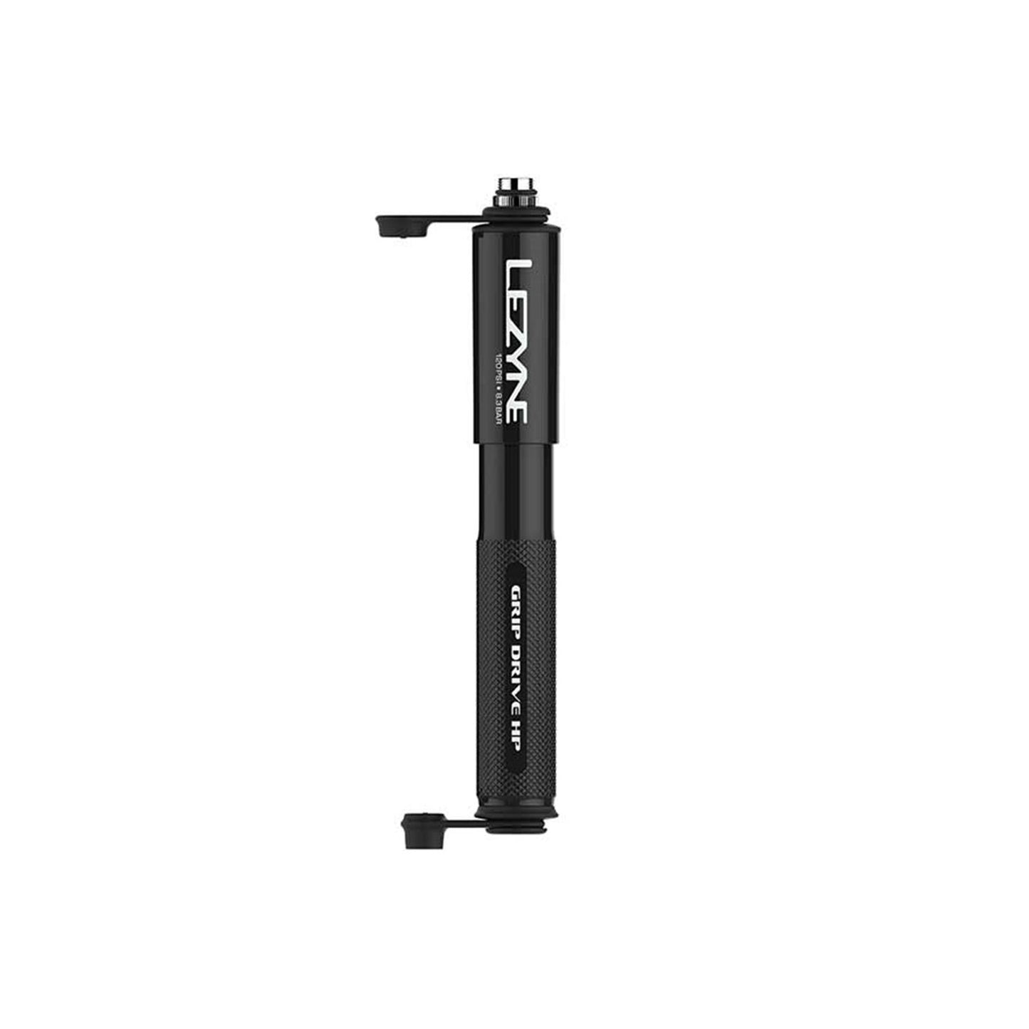 Lezyne Grip Drive HP Bike Pump 120PSI - Black, 185mm [MPN: 1-MP-GRIPHP-V1S04]_1119616