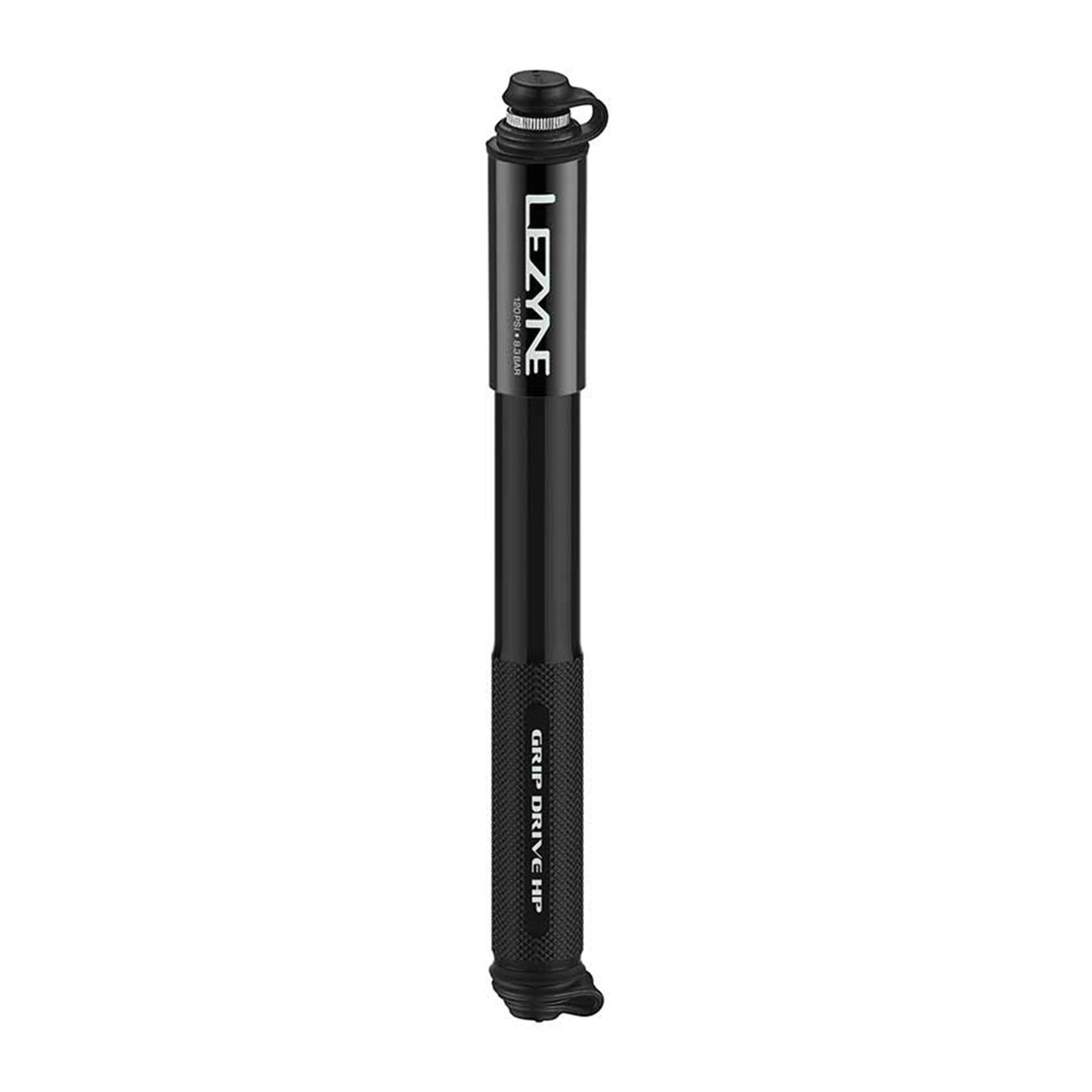 Lezyne Grip Drive HP Bike Pump 120PSI - Black 203mm [MPN: 1-MP-GRIPHP-V1M04]_1119619