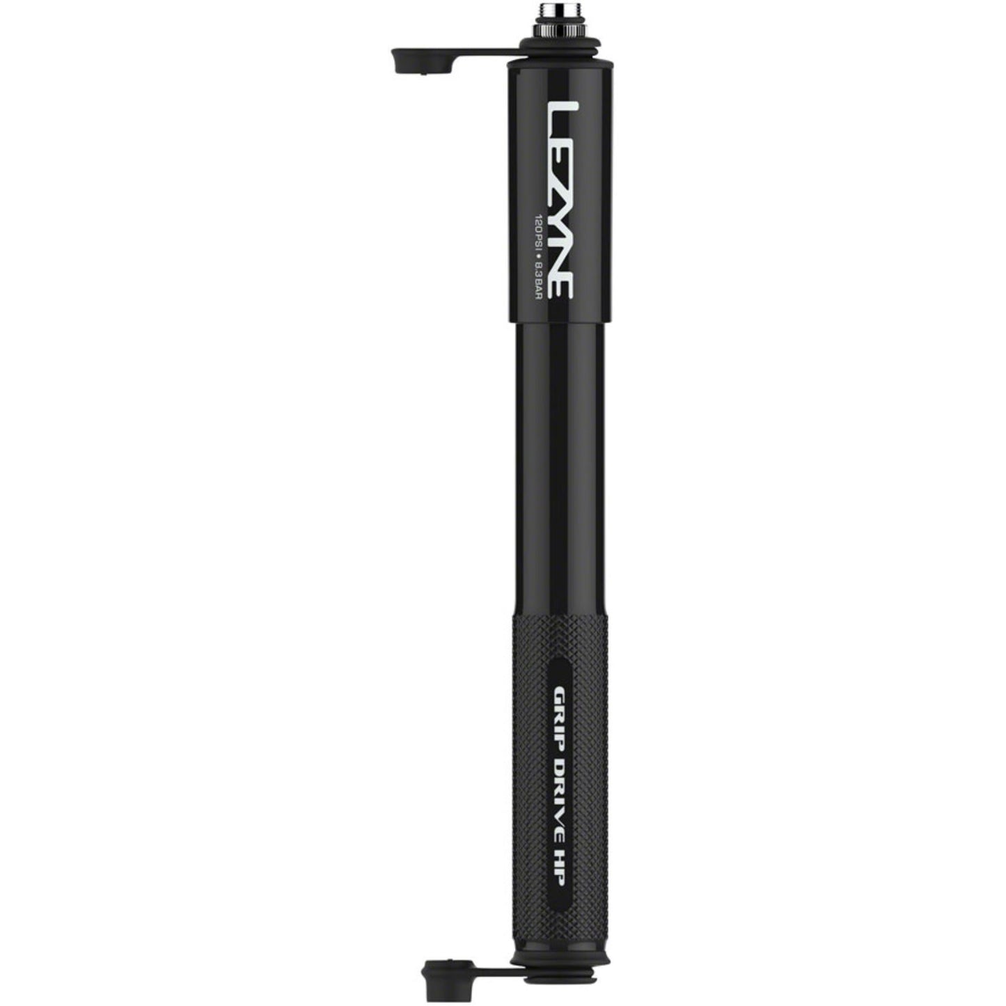 Lezyne Grip Drive HP Bike Pump 120PSI - Black 203mm [MPN: 1-MP-GRIPHP-V1M04]_1277468
