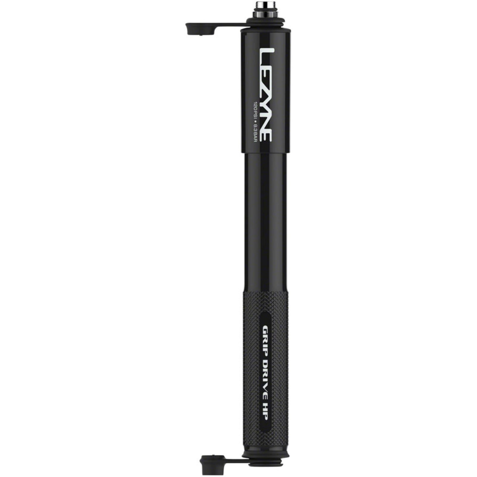 Lezyne Grip Drive HP Bike Pump 120PSI - Black 203mm [MPN: 1-MP-GRIPHP-V1M04]_1277468