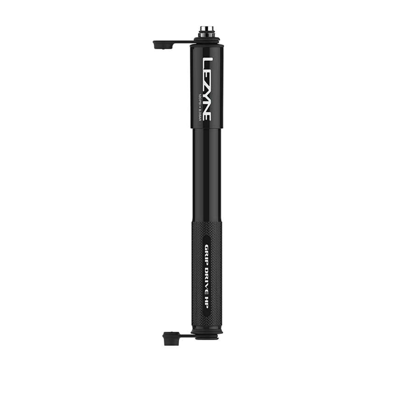 Lezyne Grip Drive HP Bike Pump 120PSI - Black 203mm [MPN: 1-MP-GRIPHP-V1M04]_1119620