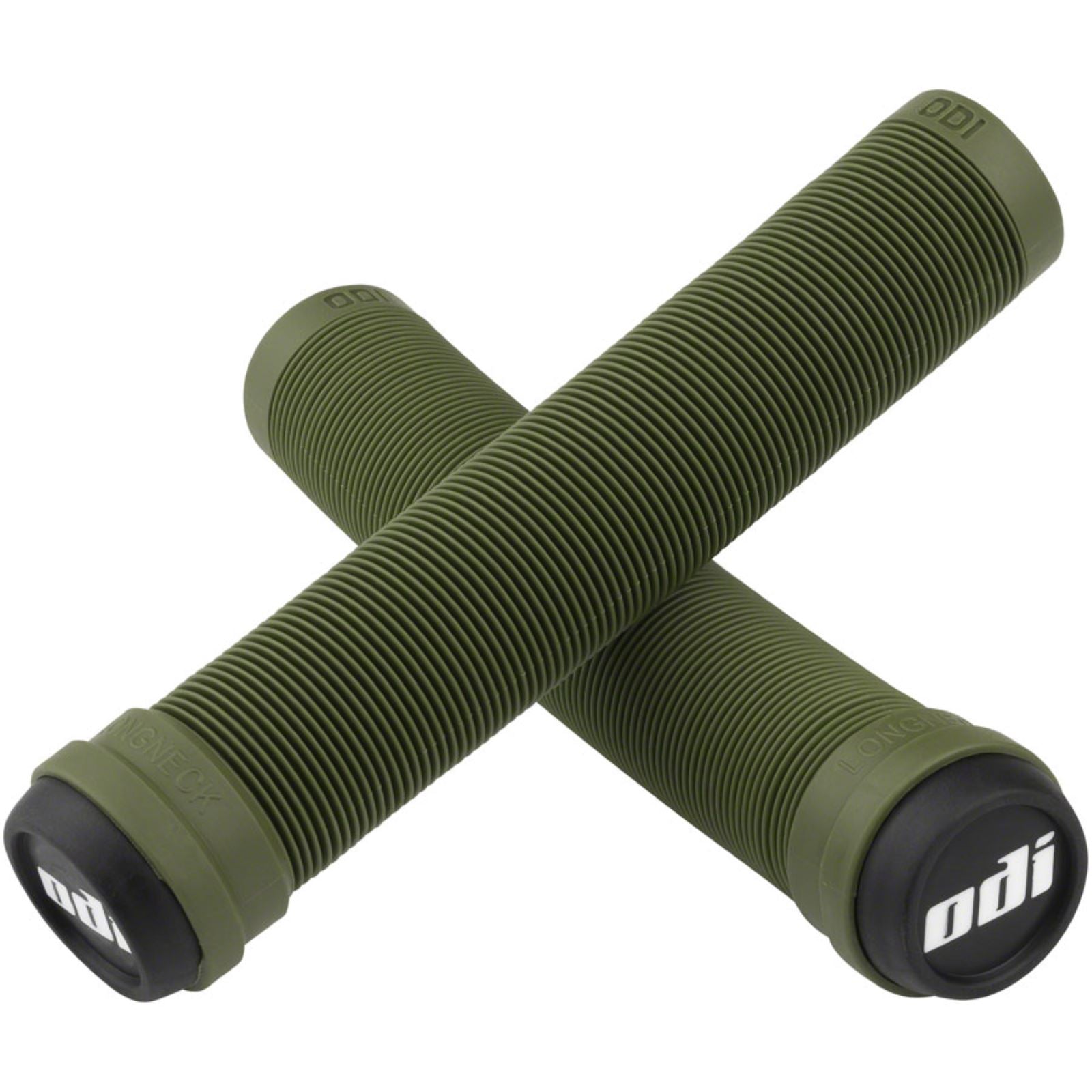 ODI Longneck SLX Bike Grips 160mm - Army Green - Pair [MPN: F01SXAG]_1270229