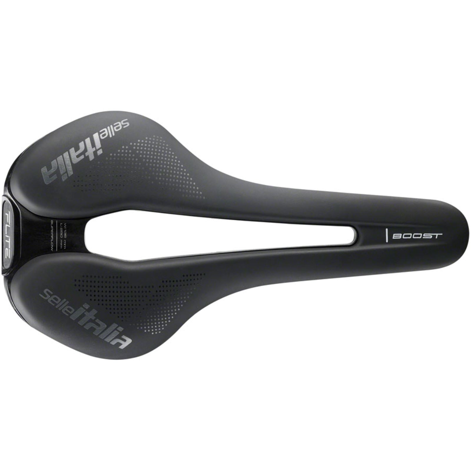 Selle Italia Flite Boost Superflow TM Bike Saddle 248 x 130mm - Unisex - Black [MPN: 017A620MHC001]_1293977