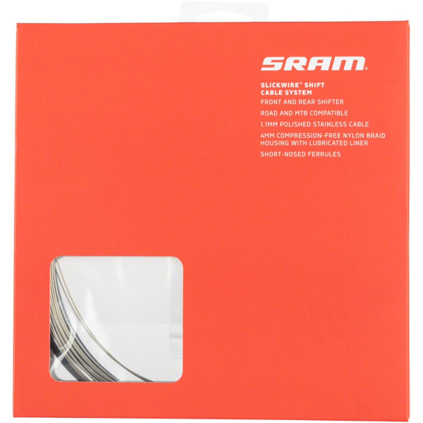 SRAM Slick Wire Shifter Cable & Housing Set - Stainless Steel - Black [MPN: 00.7118.007.001]_1280004