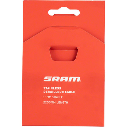 SRAM Stainless Shifter Cable - 1.1mm - 2200mm - Each [MPN: 00.7118.008.001]_1280008