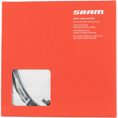 SRAM Shifter Cable and Housing Set - Stainless Steel - Black [MPN: 00.7118.008.003]_1280010