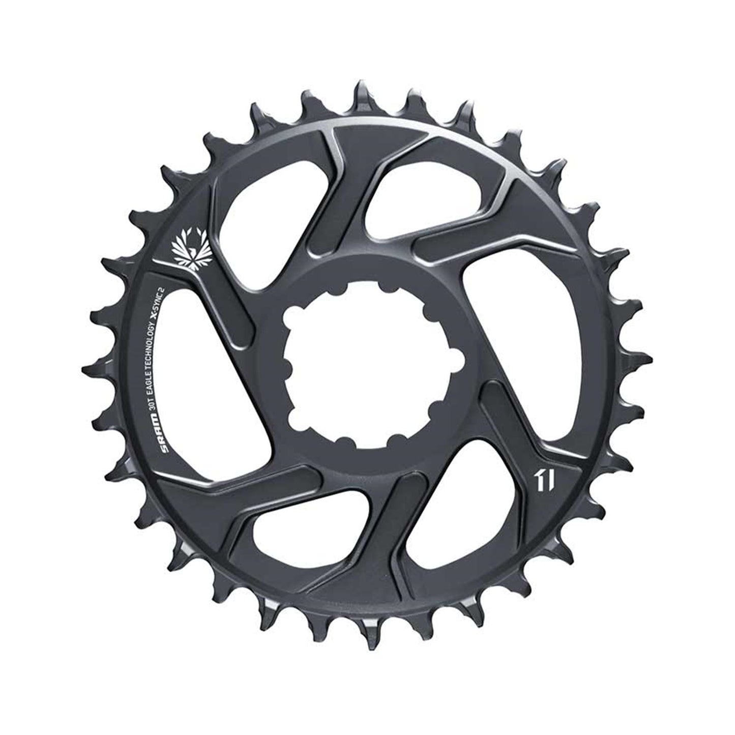 SRAM Chainring Teeth: 30 - Aluminum Grey - 3mm [MPN: 11.6218.046.004]_1119825