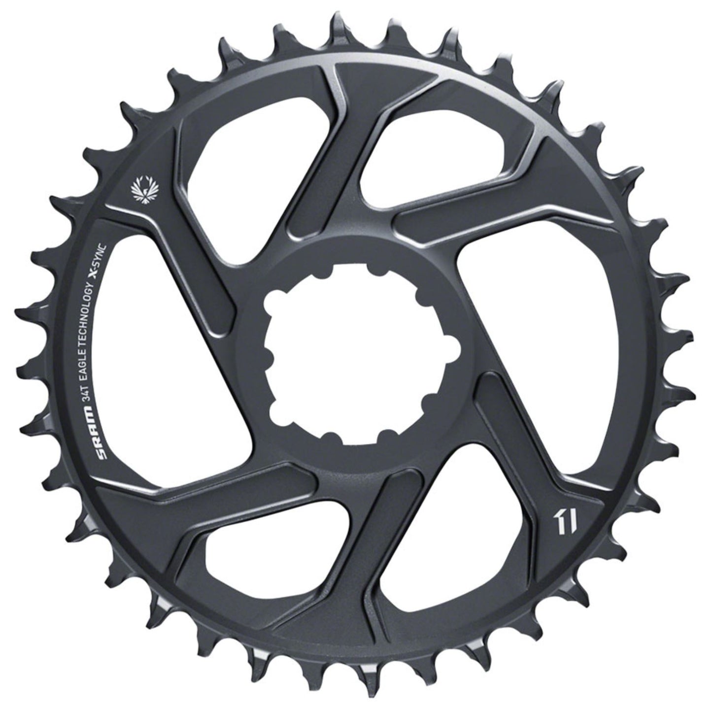 SRAM GX Eagle C1 Chainring Teeth: 34 - Aluminum - Grey [MPN: 11.6218.046.006]_1277414