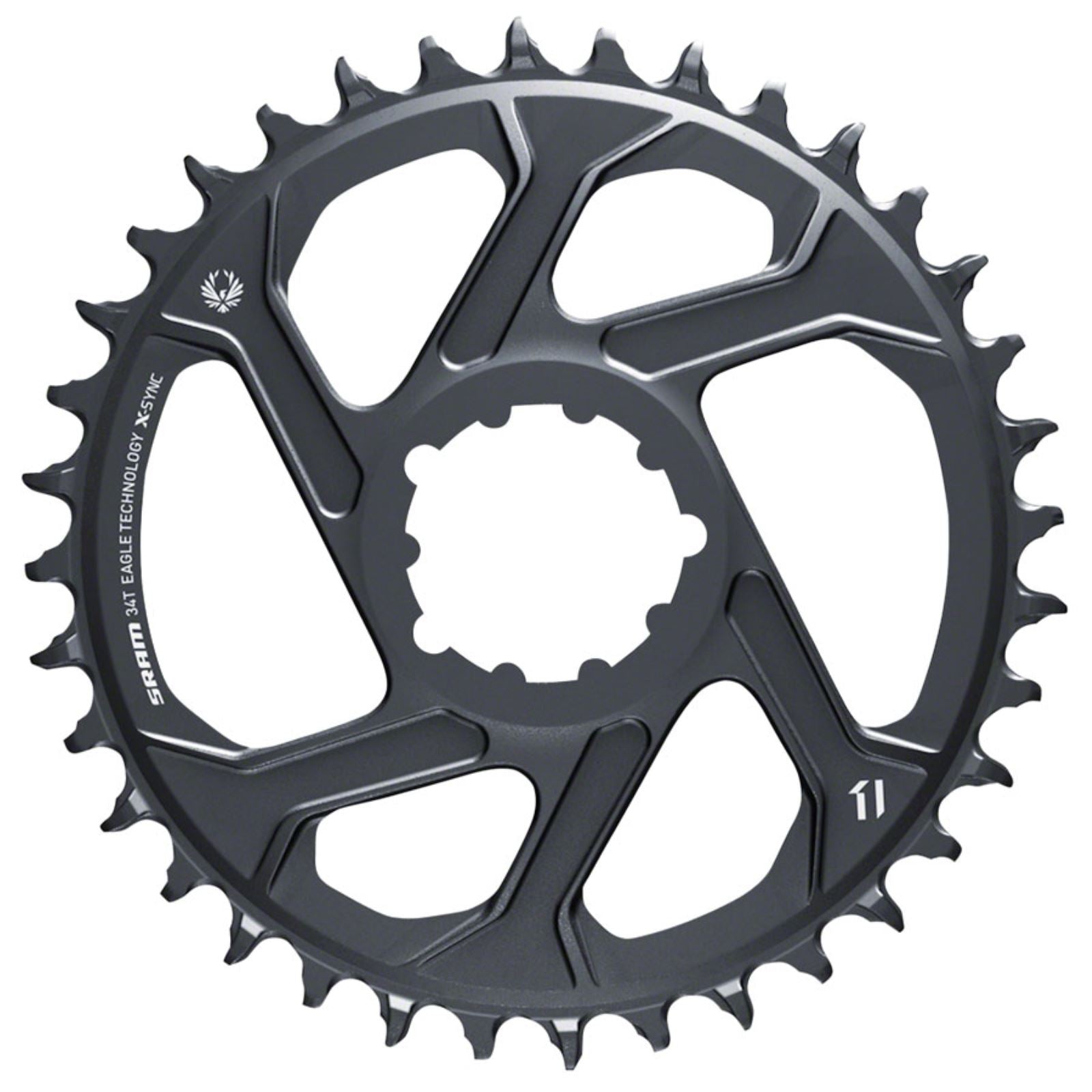 SRAM GX Eagle C1 Chainring Teeth: 34 - Aluminum - Grey [MPN: 11.6218.046.006]_1277414