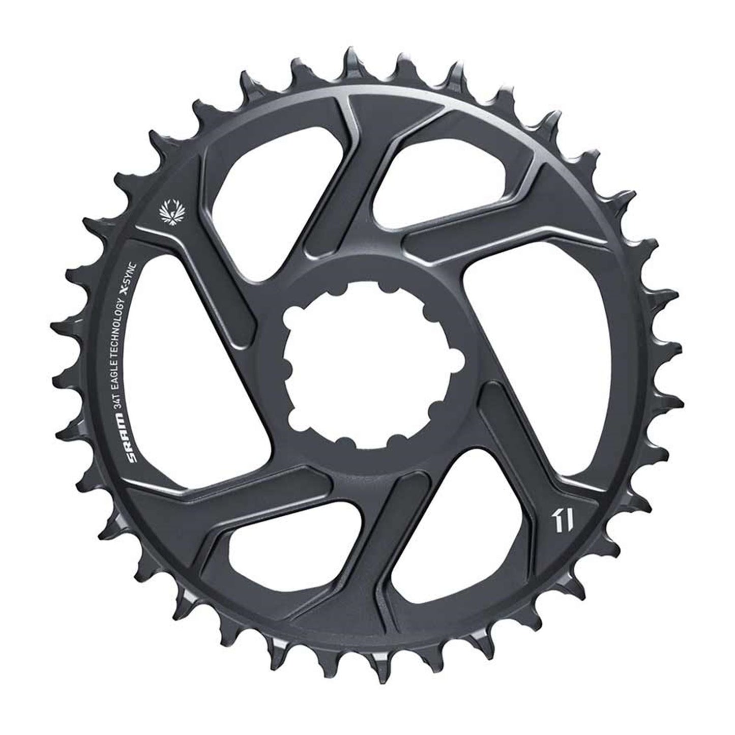 SRAM Eagle Chainring Teeth: 34 - Aluminum - Lunar/Polar Grey [MPN: 11.6218.047.003]_1119758
