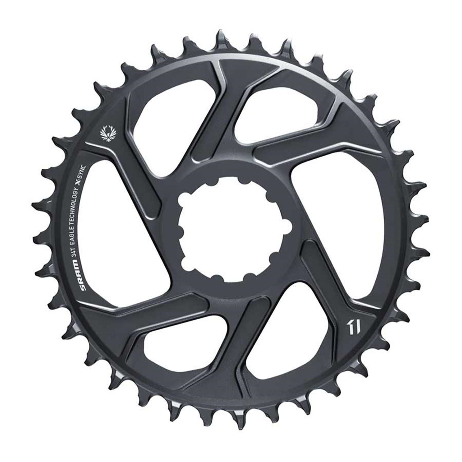SRAM Eagle Chainring Teeth: 34 - Aluminum - Lunar/Polar Grey [MPN: 11.6218.047.003]_1119758