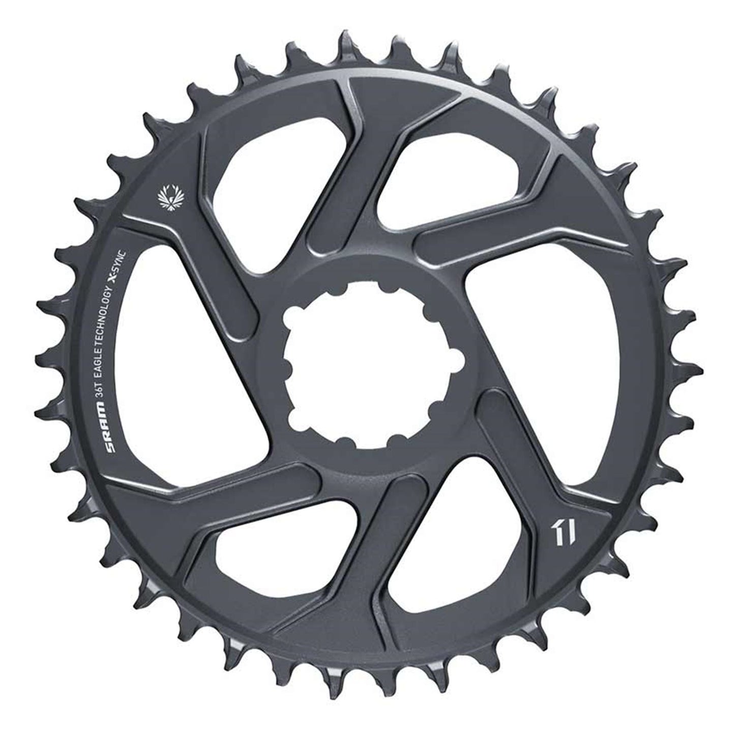 SRAM Eagle Chainring Teeth: 36 - Aluminum - Lunar/Polar Grey [MPN: 11.6218.047.004]_1119759