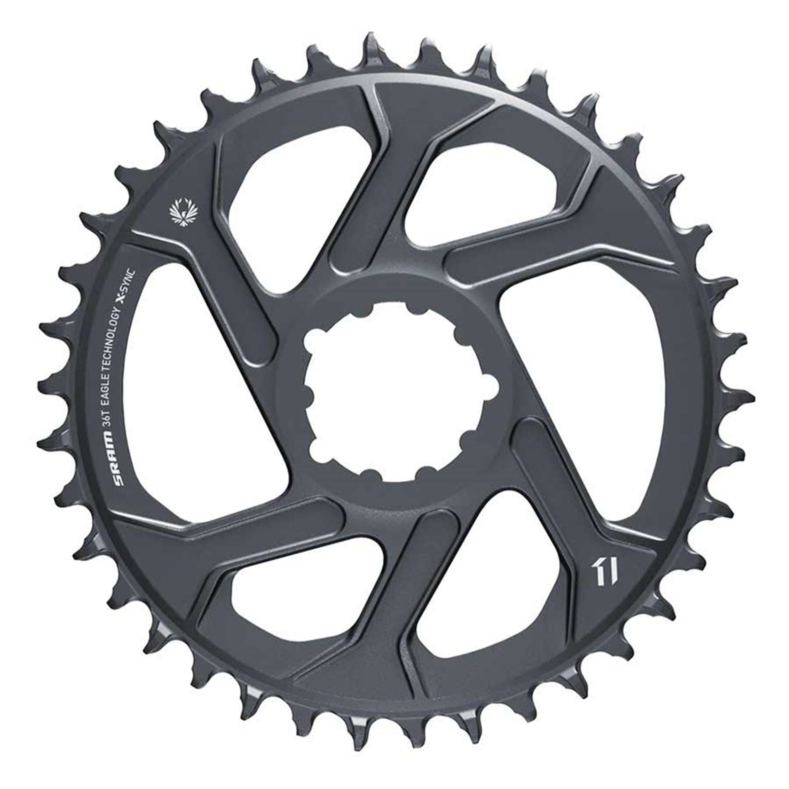 SRAM Eagle Chainring Teeth: 36 - Aluminum - Lunar/Polar Grey [MPN: 11.6218.047.008]_1119763