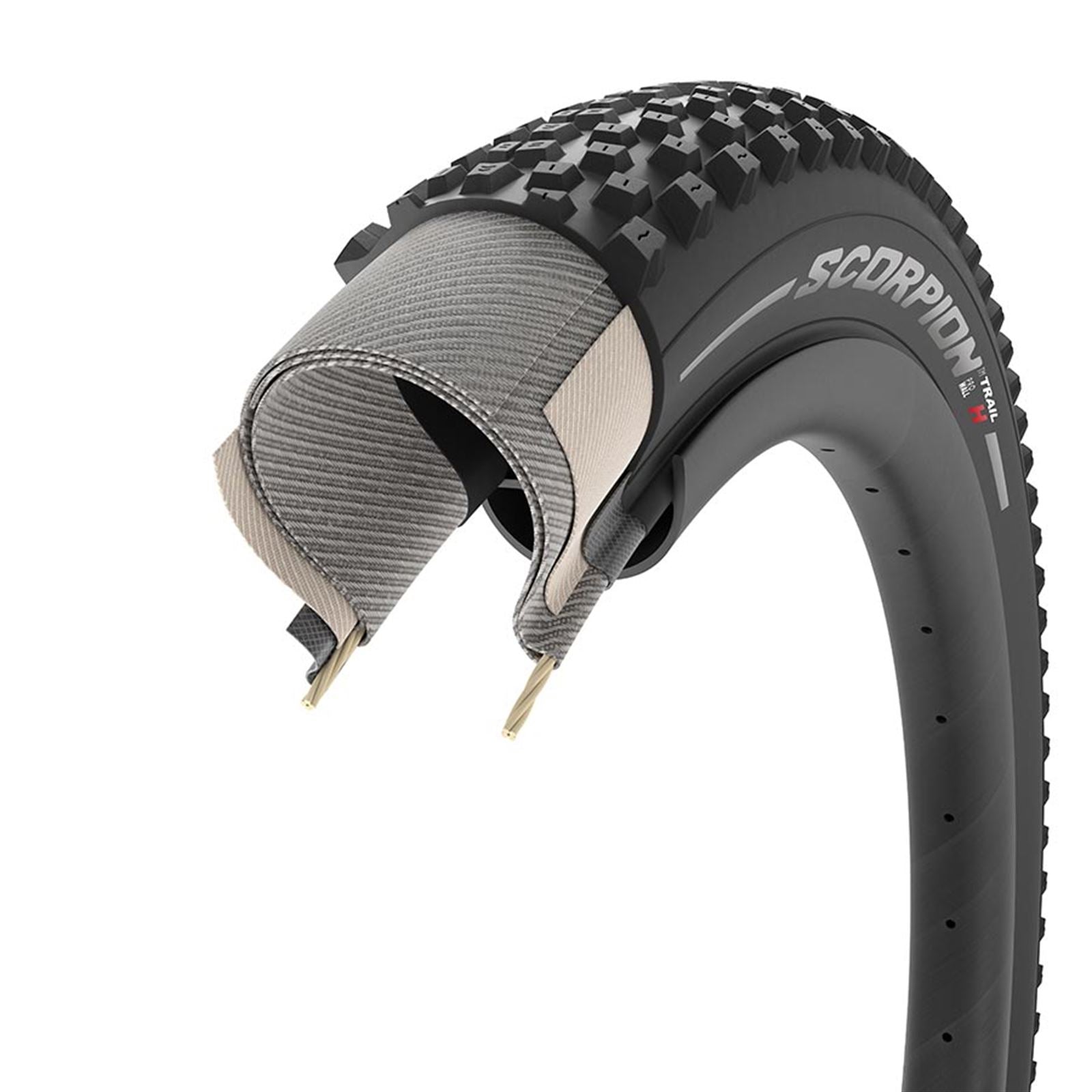 Pirelli - Bicycle Scorpion Trail H Mountain Bike Tire - 29x2.60 60TPI - Black 4189300_1120040
