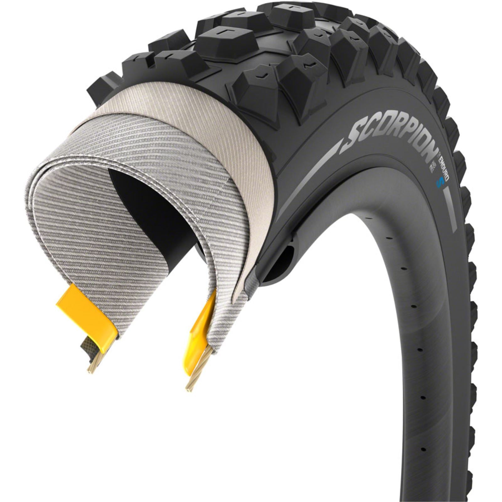 Pirelli - Bicycle Scorpion Enduro S Mountain Bike Tire - 29x2.40 60TPI - Black 4189900_1357625