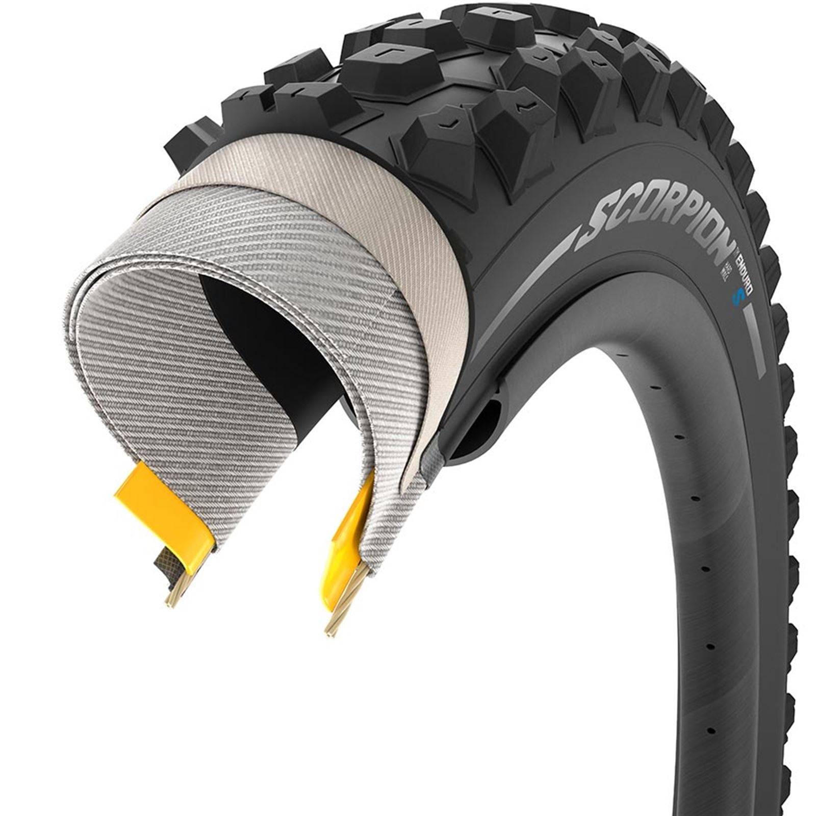 Pirelli - Bicycle Scorpion Enduro S Mountain Bike Tire - 27.5''x2.40 60TPI - Black 4227400_1120115