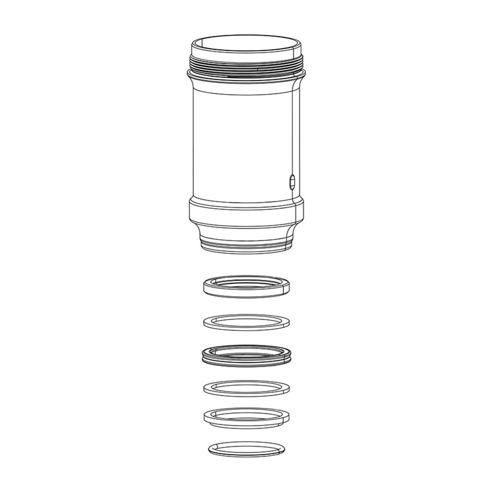 RockShox Air Can Assembly - 165x38 - Monarch B1 11.4118.033.009_1120178