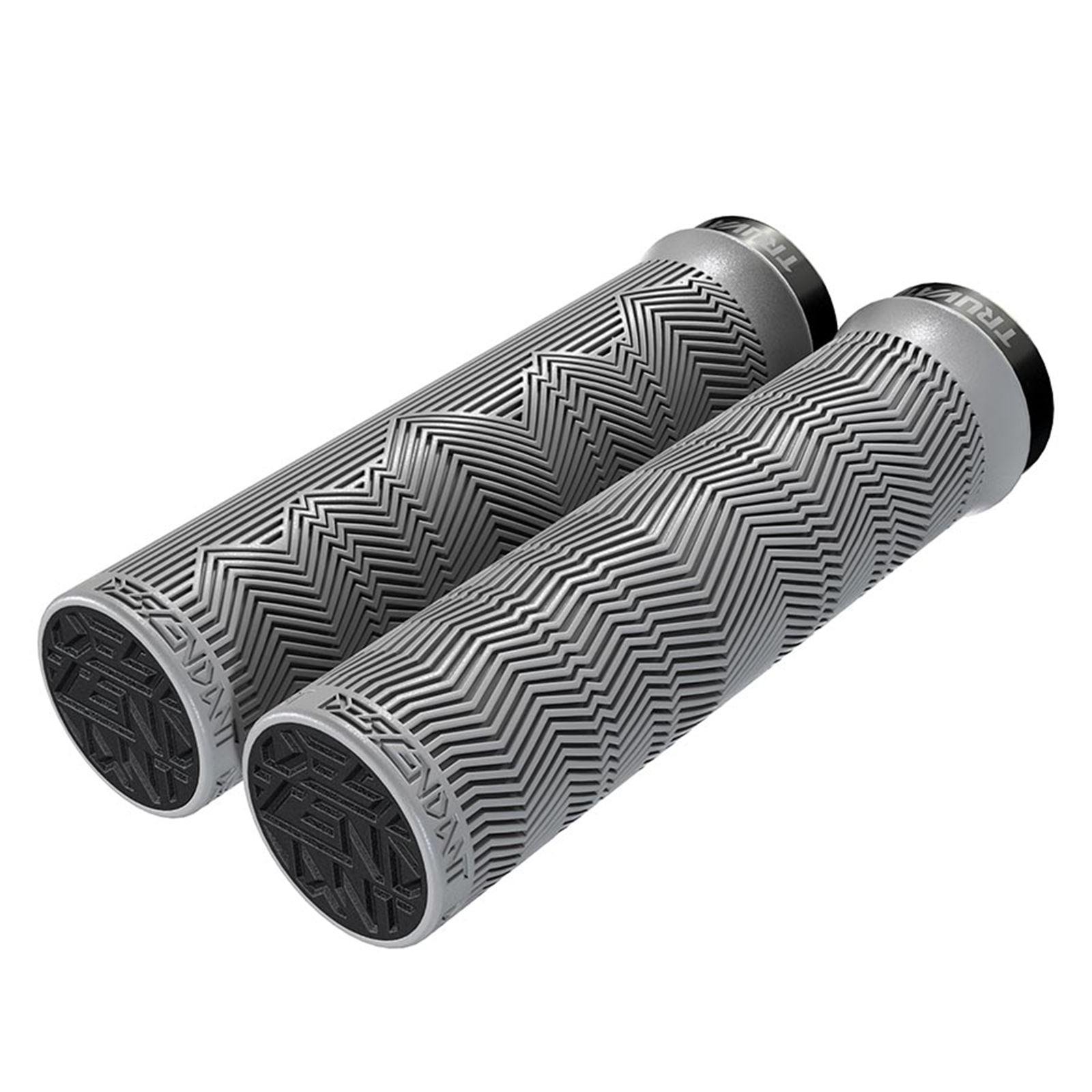 Truvativ Descendant Single Locking Bike Grips 133mm - Gray - Pair [MPN: 00.7918.100.003]_1120664