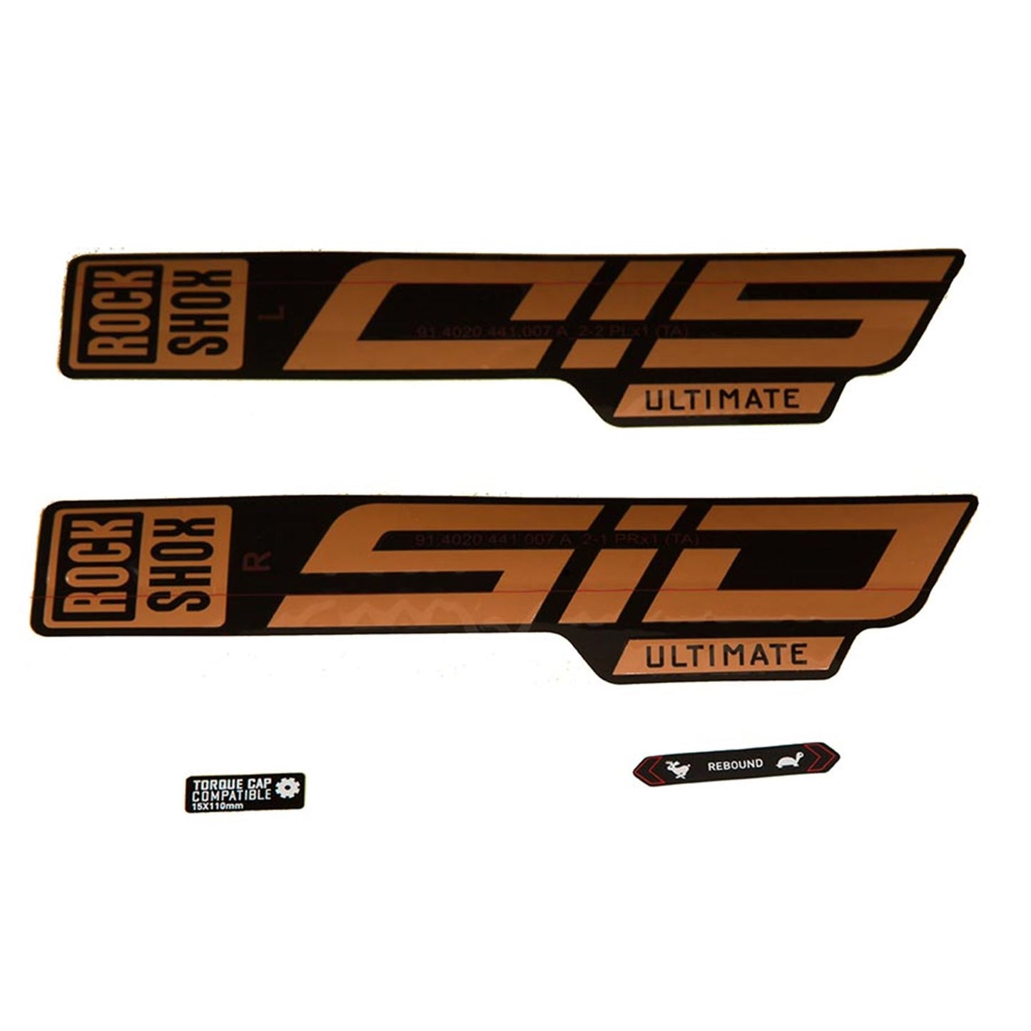 RockShox SID 35 Ultimate Decal Kit - Matte Copper/Gloss Black 11.4018.105.040_1121173