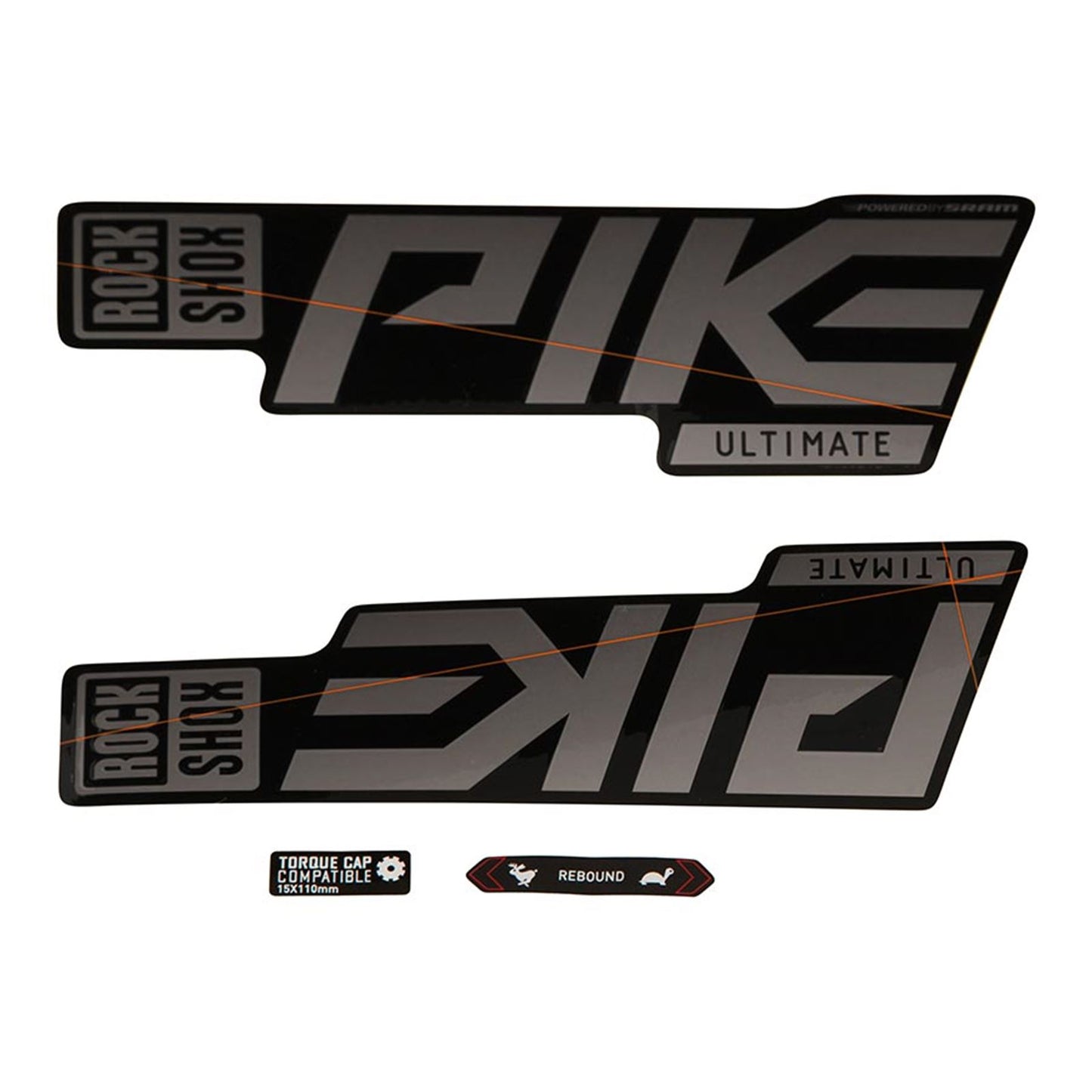 RockShox Pike Ultimate Decal Kit - Gloss Polar/Gloss Black Lowers 11.4018.105.044_1121149