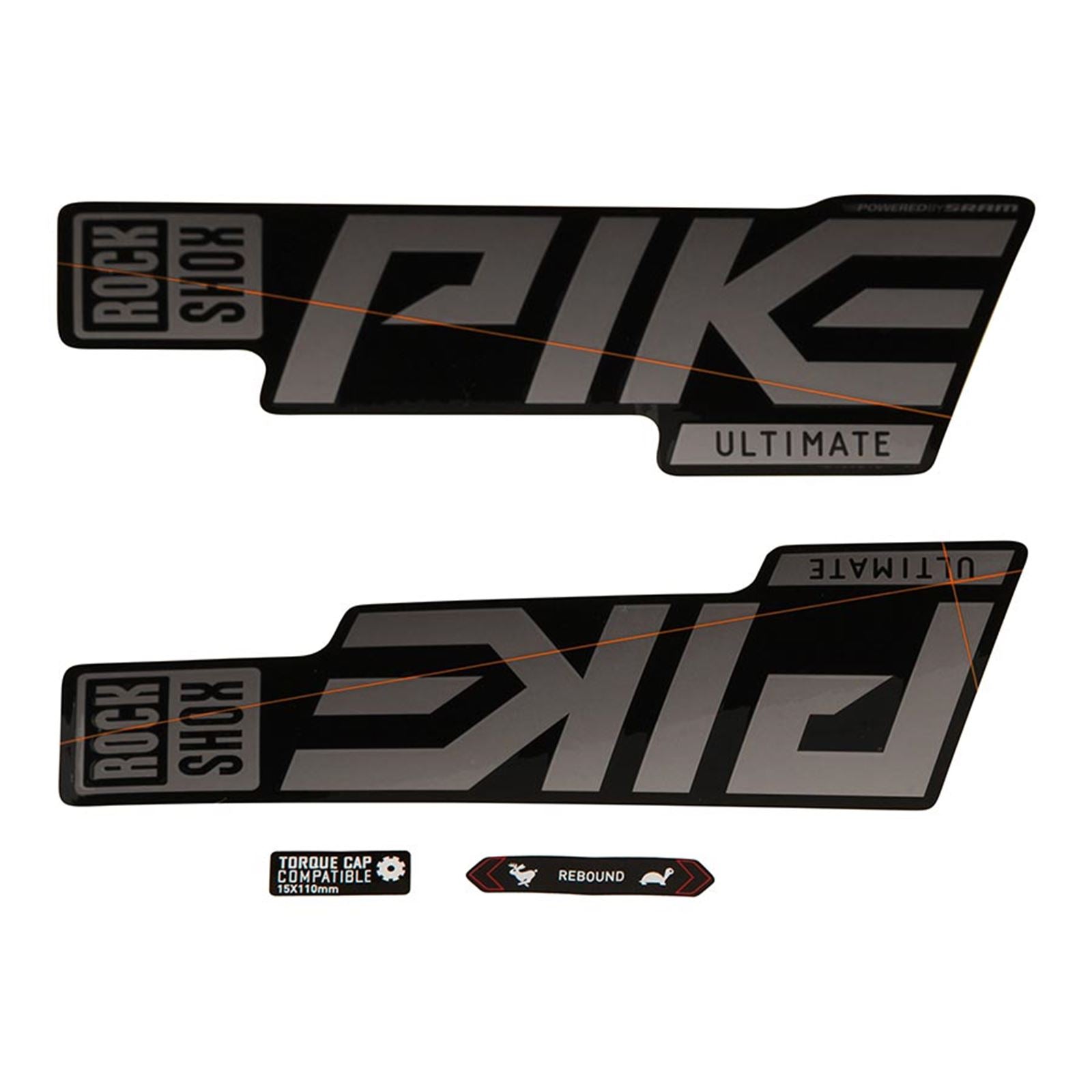 RockShox Pike Ultimate Decal Kit - Gloss Polar/Gloss Black Lowers 11.4018.105.044_1121149