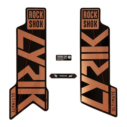 RockShox Lyrik Ultimate Decal Kit - Matte Copper/Gloss Black 11.4018.105.047_1121130
