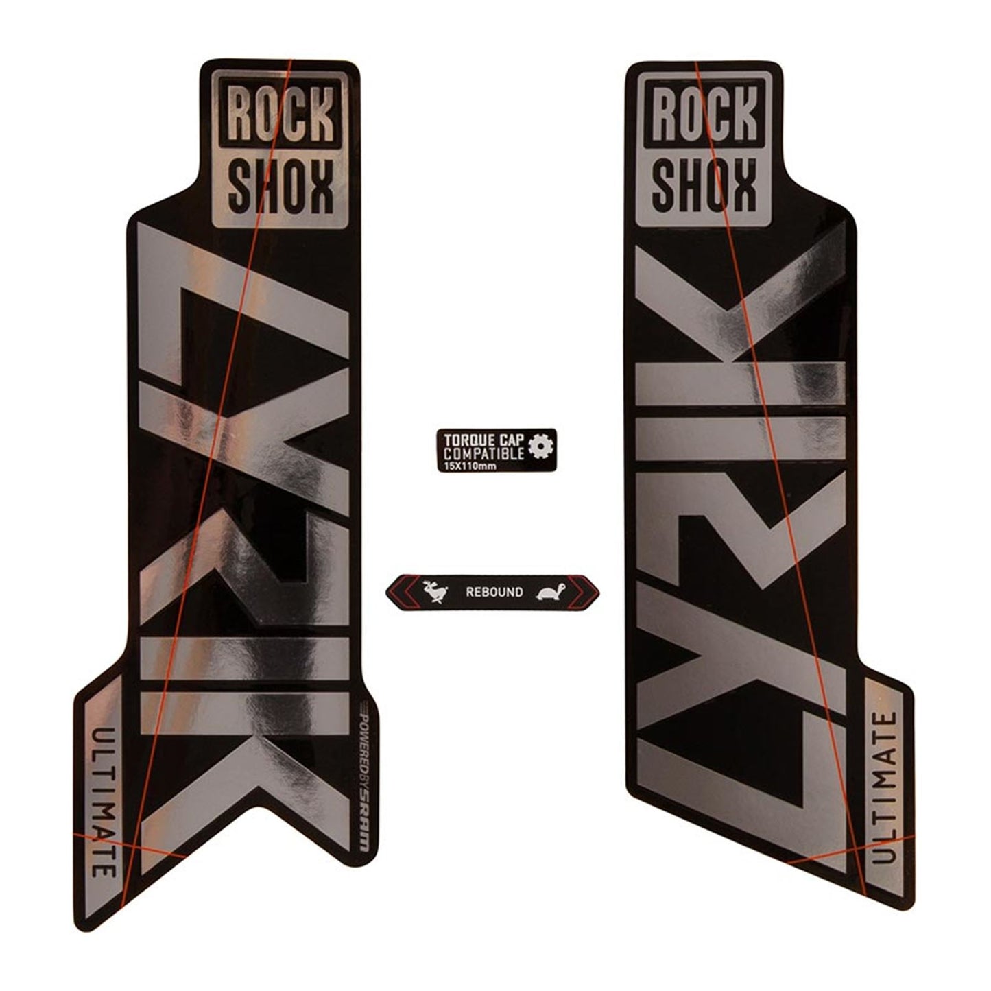 RockShox Lyrik Ultimate Decal Kit - Gloss Polar/Gloss Black 11.4018.105.048_1121131