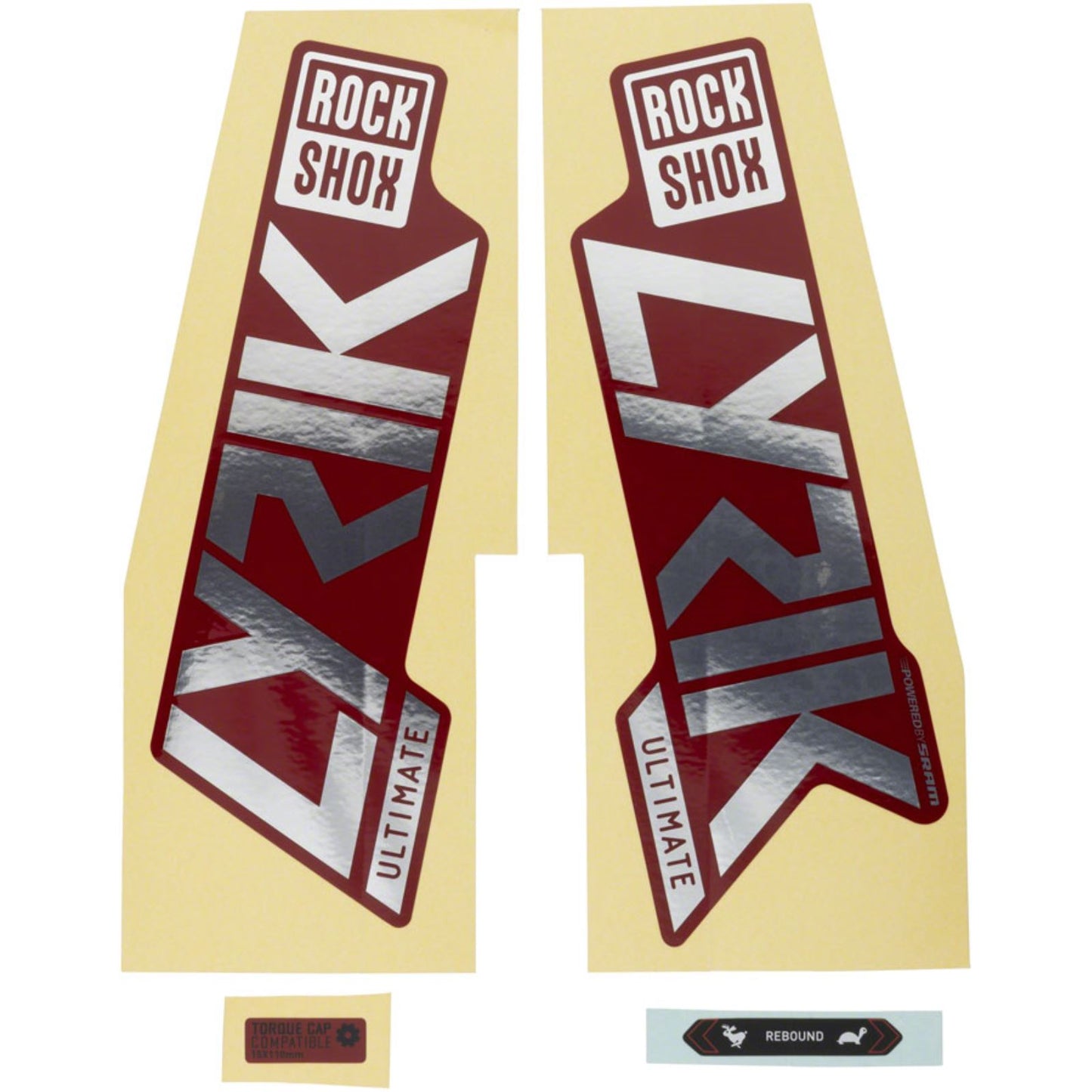 RockShox Lyrik Ultimate Decal Kit - Gloss Polar/Red 11.4018.105.050_1353076