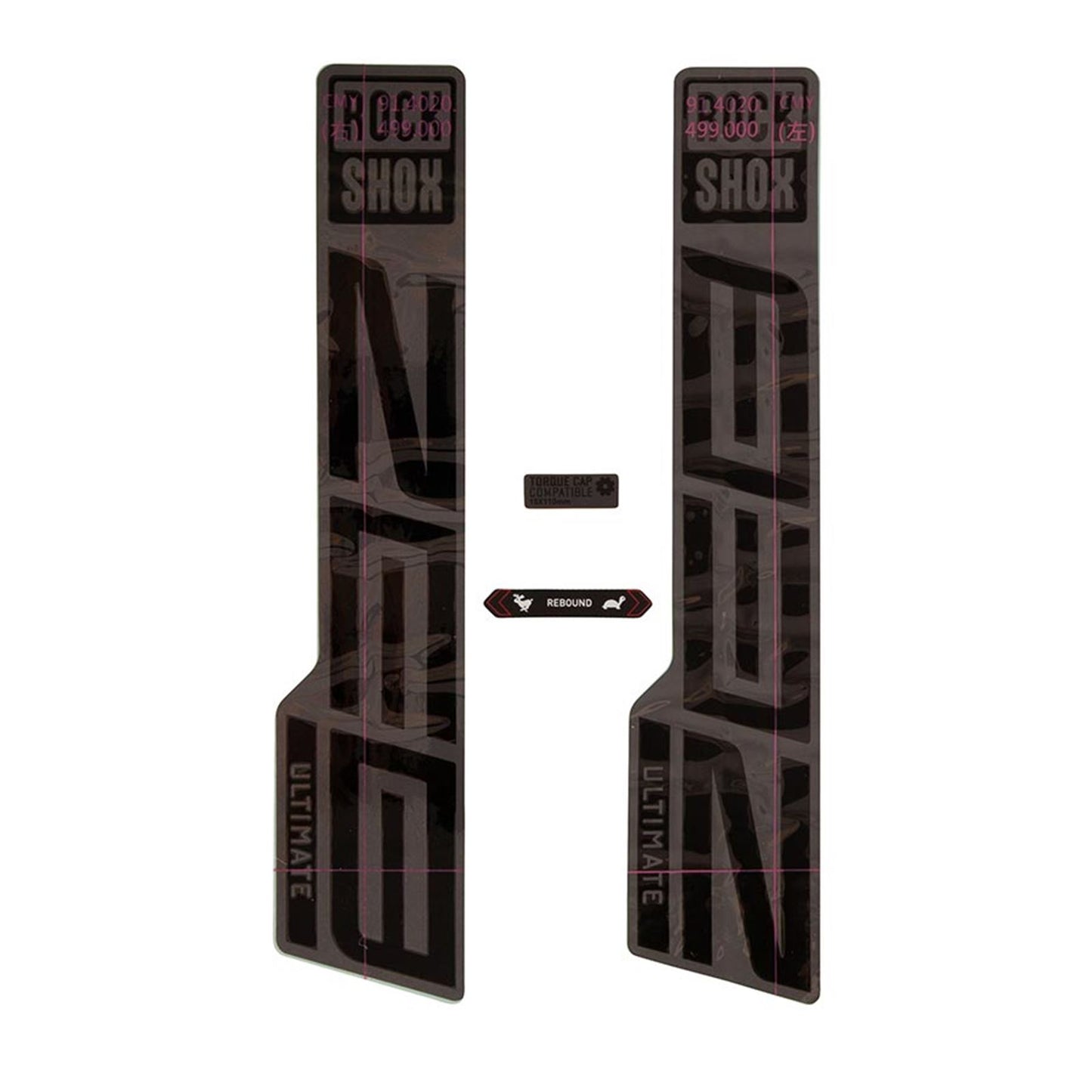 RockShox ZEB Ultimate Decal Kit - Gloss Black/Matte Grey 11.4018.105.054_1121137